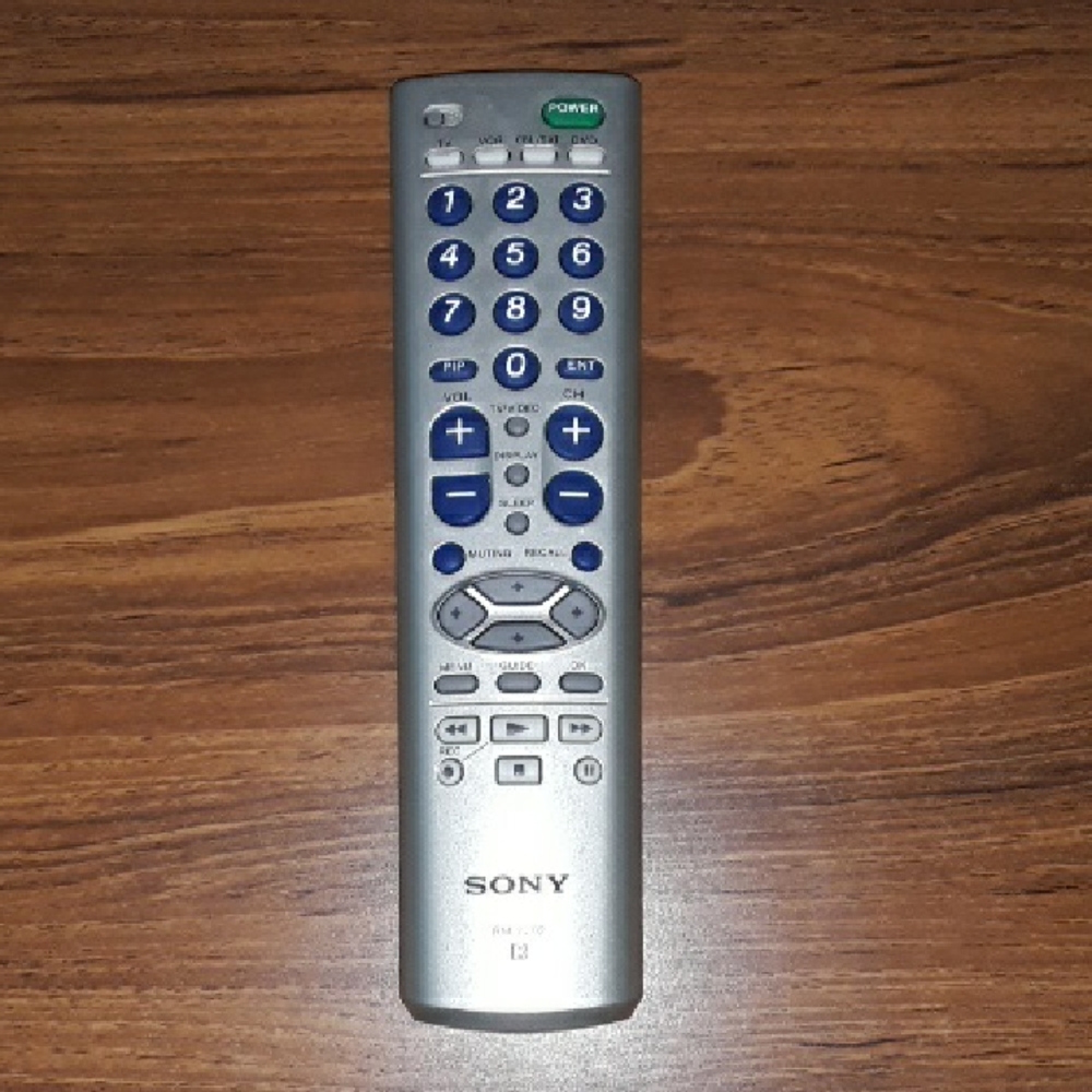 Sony Silver Remote with Blue Accents RM-V202 For mid 2000s Tv